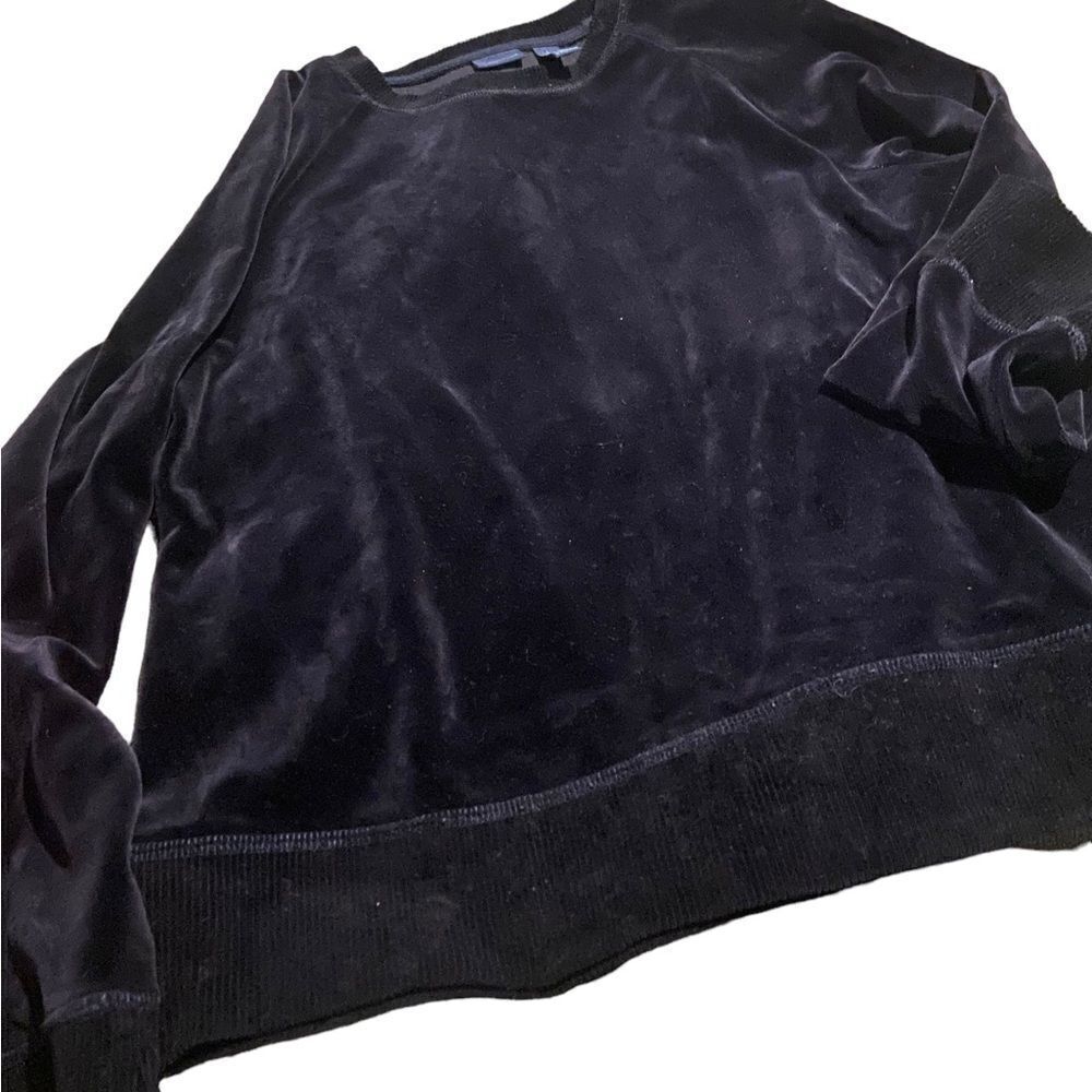 westbound size large black velvet finish sweat shirt excellent condition